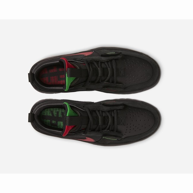 Buty Codzienne Nike Jordan 1 Low React Fearless Męskie Czarne Czerwone Zielone Czarne | Polska-36869
