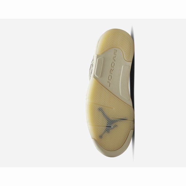 Trampki Nike Air Jordan 5 Retro Low Damskie Białe Czarne | Polska-48649